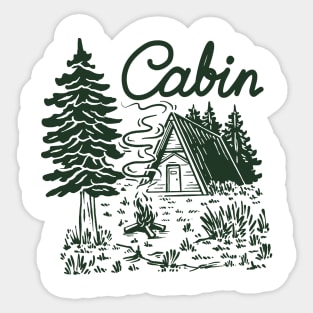 Cabin Life Sticker